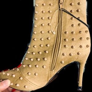 Tan Studded booties